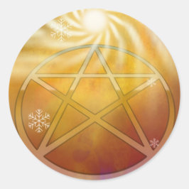 Pegatina Redonda Yule Sun