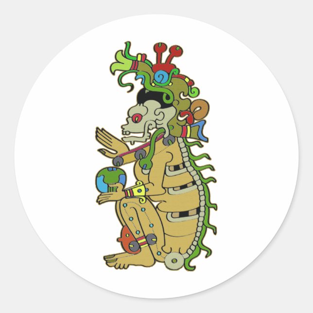 Pegatina Redonda Yum Cimil (Anverso)