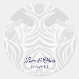 Pegatina Redonda Yumeji Hirado Woman Art Seal Sticker