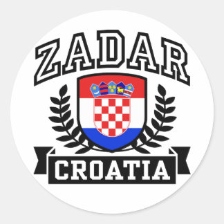 Pegatina Redonda Zadar Croacia