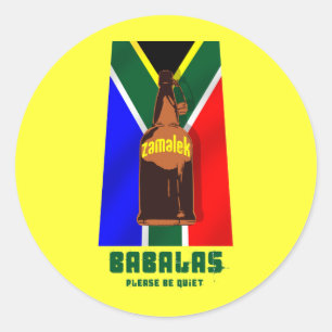 Pegatina Redonda Zamalek - Babalas sea por favor reservado