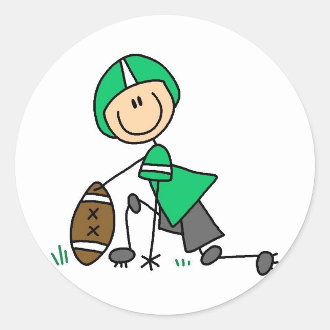 Pegatina Redonda zapatillas de fútbol tres (Anverso)