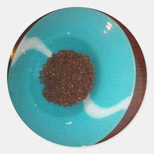 Pegatina Redonda Zapato azul