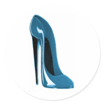 zapato de estiletto azul claro