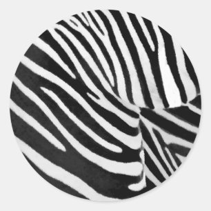 Pegatina Redonda Zebra Stripes#3_