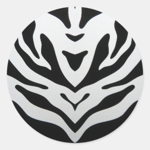 PEGATINA REDONDA ZEBRA STRIPTS ABSTRACT