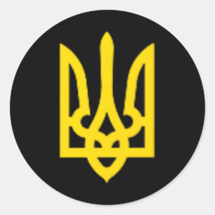 Pegatina Redonda Zelensky presidente de Ucrania Volodymyr ucraniano
