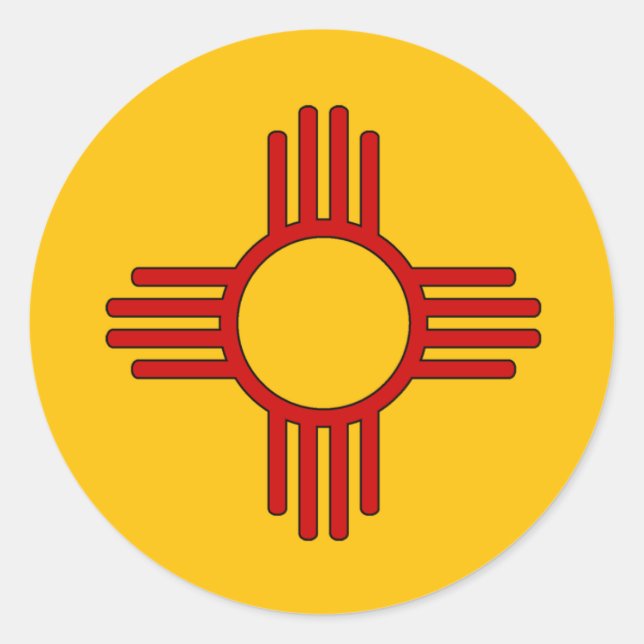 Pegatina Redonda Zia (Anverso)