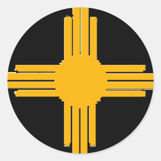 Pegatina Redonda Zia (Anverso)