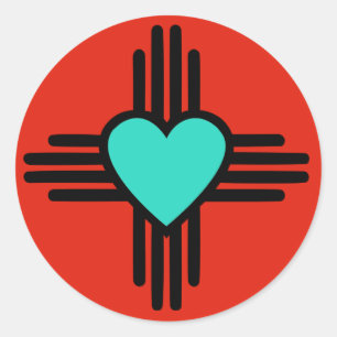 Pegatina Redonda Zia Love