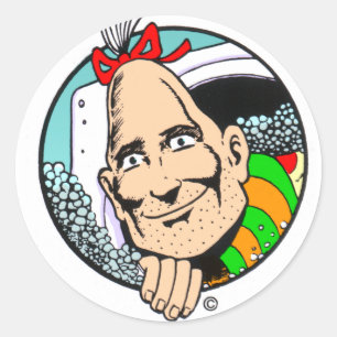Pegatina Redonda Zippy the Pinhead