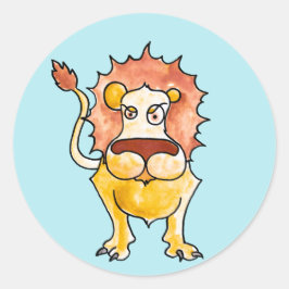 Pegatina Redonda Zodiac Leo