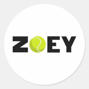 Pegatina Redonda Zoey Tennis