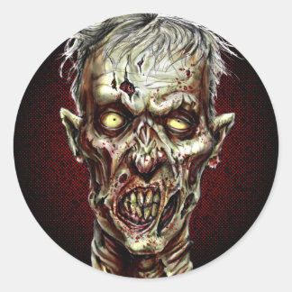 Pegatina Redonda ¡Zombie!