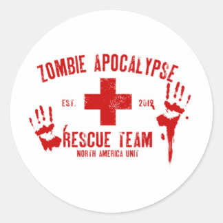 Pegatina Redonda Zombie Rescue Team.png