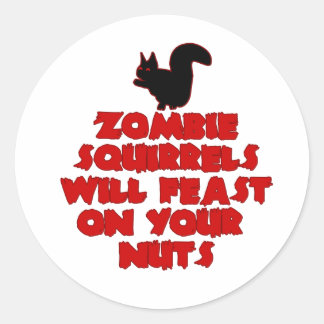 Pegatina Redonda ZombieSquirrelpng