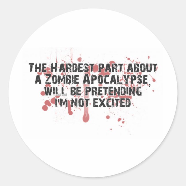 Pegatina Redonda ZombieVerse (Anverso)