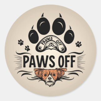 Pegatina Redonda Zona Libre de Contacto