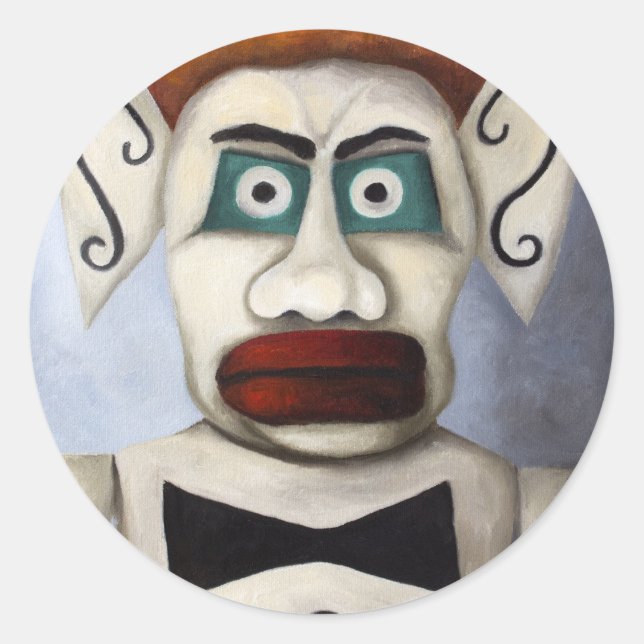 Pegatina Redonda Zozobra (Anverso)