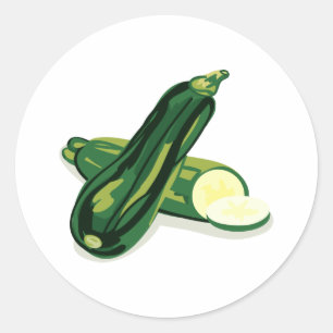 Pegatina Redonda Zucchini