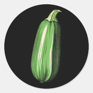 Pegatina Redonda Zucchini Lazy Easy Funny Matando Costum Halloween