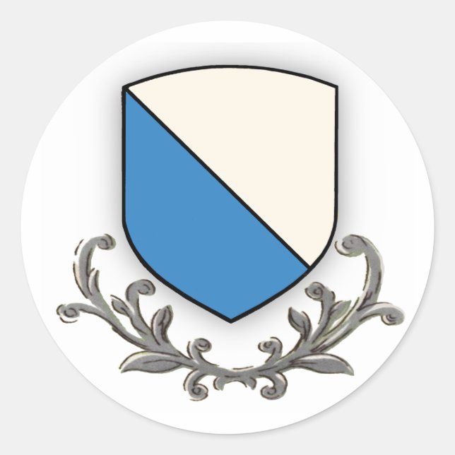 Pegatina Redonda Zúrich (Anverso)