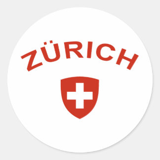Pegatina Redonda Zúrich