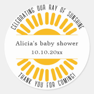 Pegatina redondeado clásico de Boho Sun personaliz