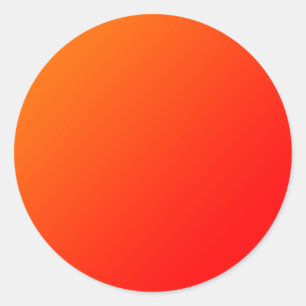 pegatina redondeado clásico de gradiente naranja