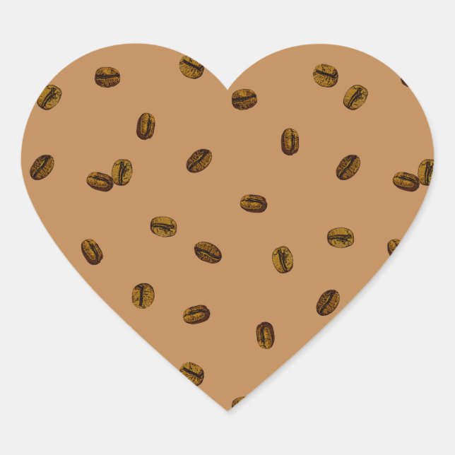 Pegatina redondeado clásico del patrón de café (Anverso)