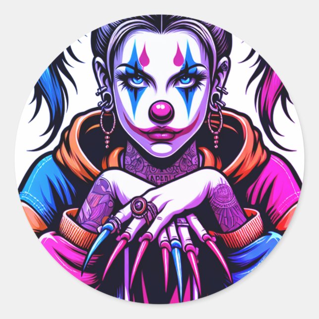 Pegatina redondo -3 (Anverso)