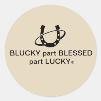 Pegatina redondo, brillante, grande de 3 pulgadas 