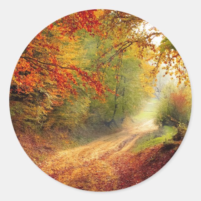 Pegatina redondo clásico (Anverso)