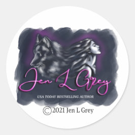 Pegatina redondo clásico