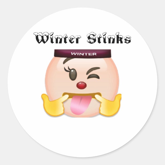 Pegatina redondo clásico (Anverso)