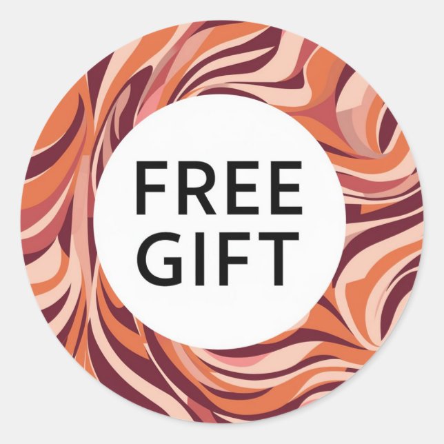 Pegatina redondo clásico Bello diseño de regalo gr (Anverso)