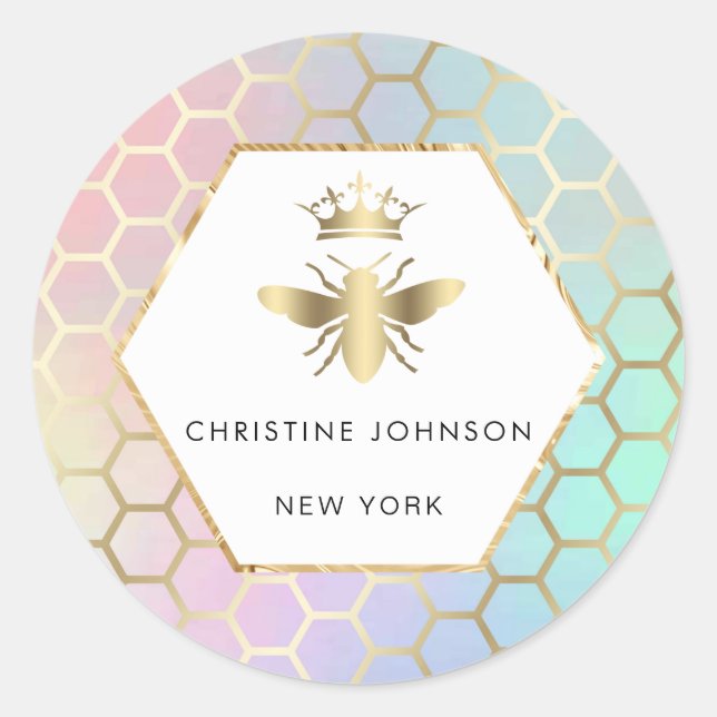 ・ pegatina redondo clásico con el logotipo de la a (Anverso)