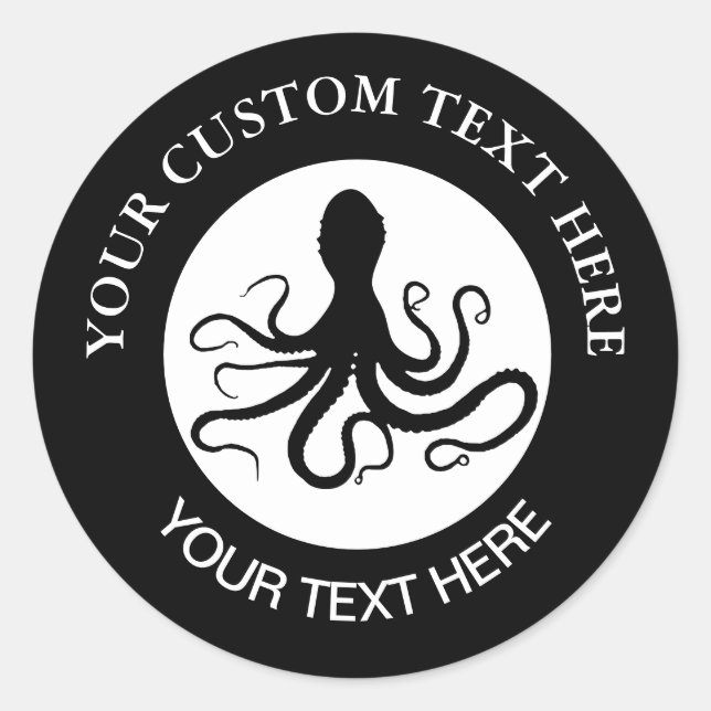 Pegatina redondo clásico con logotipo de Personali (Anverso)