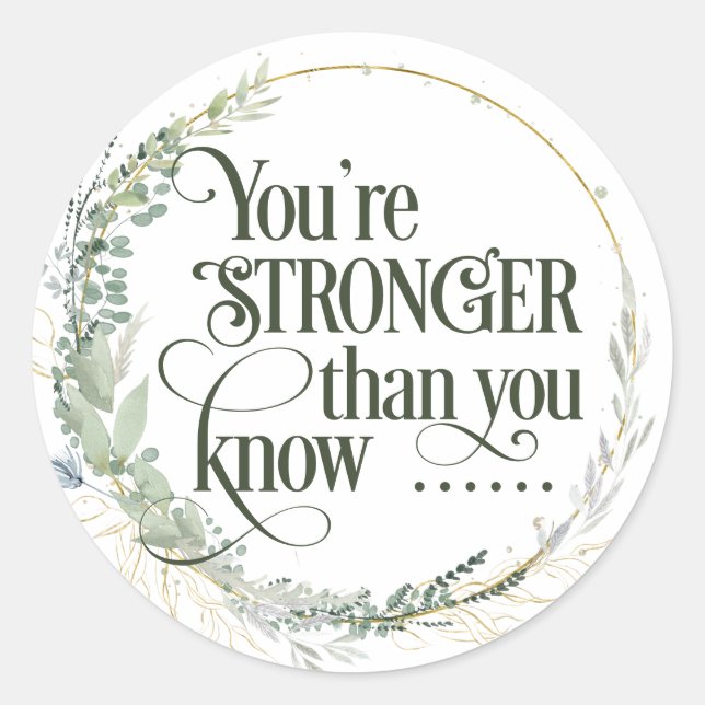 Pegatina redondo clásico cristiano/bíblico (Anverso)