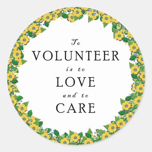 Pegatina redondo clásico de apreciación voluntaria (Anverso)