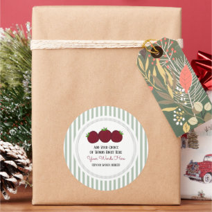 Pegatina redondo clásico de banda de Apple persona