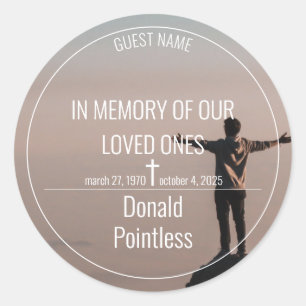 Pegatina redondo clásico de Lifeworks 002