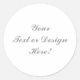 Pegatina redondo clásico de personalizable - Su di