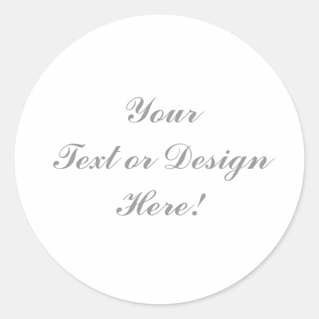 Pegatina redondo clásico de personalizable - Su di (Anverso)