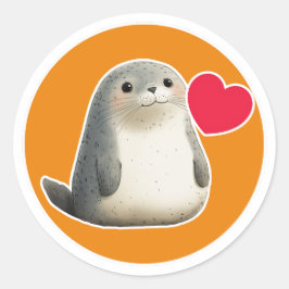 Pegatina redondo clásico de sellado de corte