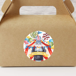 Pegatina redondo clásico del carnaval