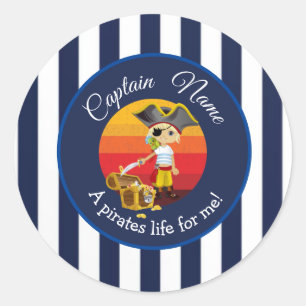 Pegatina redondo clásico del Fiesta masculino