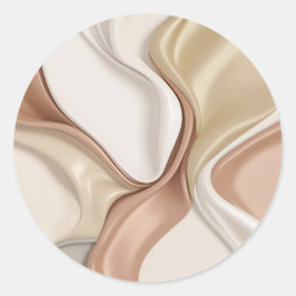 Pegatina redondo clásico en gráfico elegante