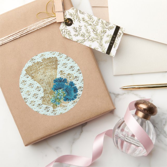 Pegatina redondo clásico Fashion Corset 3 (Regalar)