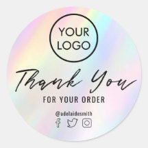 pegatina redondo clásico gracias en tonos pastel